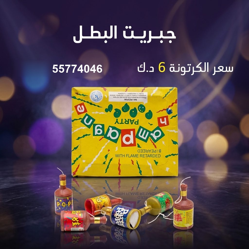 جبريت البطل — عروض حفلات الأطفال | باقات الجراغيات جبريت البطل — عروض — شماريخ الكويت